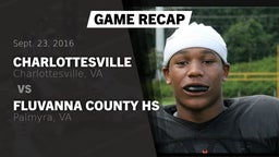 Recap: Charlottesville  vs. Fluvanna County HS 2016