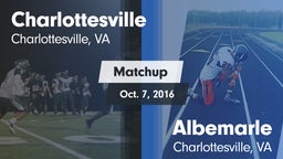 Matchup: Charlottesville vs. Albemarle  2016