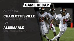 Recap: Charlottesville  vs. Albemarle  2016
