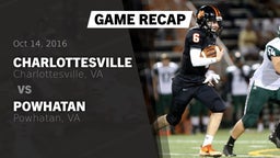 Recap: Charlottesville  vs. Powhatan  2016