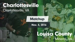 Matchup: Charlottesville vs. Louisa County  2016