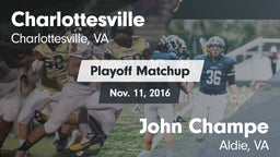 Matchup: Charlottesville vs. John Champe   2016