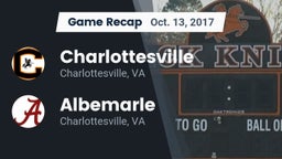 Recap: Charlottesville  vs. Albemarle  2017