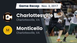 Recap: Charlottesville  vs. Monticello  2017