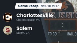 Recap: Charlottesville  vs. Salem  2017