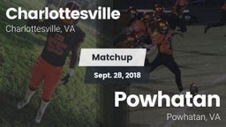 Matchup: Charlottesville vs. Powhatan  2018