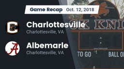 Recap: Charlottesville  vs. Albemarle  2018