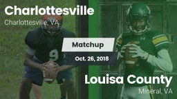 Matchup: Charlottesville vs. Louisa County  2018