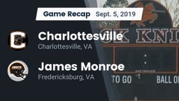 Recap: Charlottesville  vs. James Monroe  2019