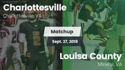 Matchup: Charlottesville vs. Louisa County  2019