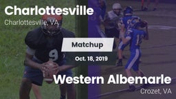 Matchup: Charlottesville vs. Western Albemarle  2019
