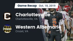 Recap: Charlottesville  vs. Western Albemarle  2019