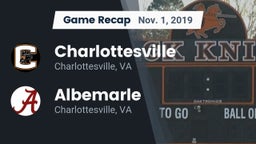 Recap: Charlottesville  vs. Albemarle  2019