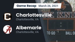 Recap: Charlottesville  vs. Albemarle  2021