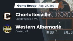 Recap: Charlottesville  vs. Western Albemarle  2021