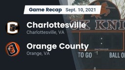 Recap: Charlottesville  vs. Orange County  2021