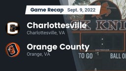 Recap: Charlottesville  vs. Orange County  2022
