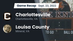 Recap: Charlottesville  vs. Louisa County  2022