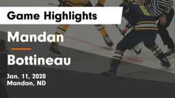 Mandan  vs Bottineau Game Highlights - Jan. 11, 2020