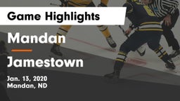 Mandan  vs Jamestown  Game Highlights - Jan. 13, 2020