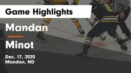 Mandan  vs Minot  Game Highlights - Dec. 17, 2020