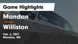 Mandan  vs Williston  Game Highlights - Feb. 6, 2021