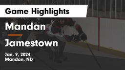 Mandan  vs Jamestown  Game Highlights - Jan. 9, 2024