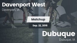 Matchup: Davenport West High vs. Dubuque  2016