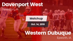 Matchup: Davenport West High vs. Western Dubuque  2016