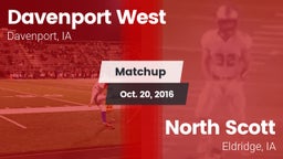 Matchup: Davenport West High vs. North Scott  2016