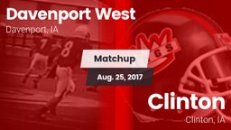 Matchup: Davenport West High vs. Clinton  2017