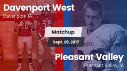 Matchup: Davenport West High vs. Pleasant Valley  2017