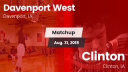 Matchup: Davenport West High vs. Clinton  2018