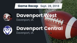 Recap: Davenport West  vs. Davenport Central  2018