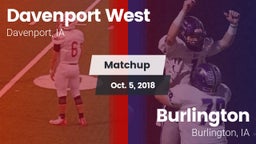Matchup: Davenport West High vs. Burlington  2018
