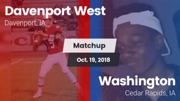 Matchup: Davenport West High vs. Washington  2018