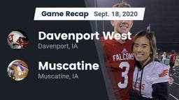 Recap: Davenport West  vs. Muscatine  2020