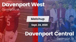 Matchup: Davenport West High vs. Davenport Central  2020