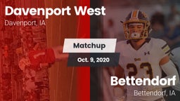 Matchup: Davenport West High vs. Bettendorf  2020