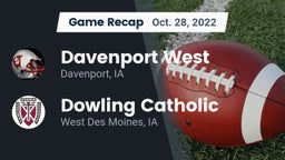 Recap: Davenport West  vs. Dowling Catholic  2022