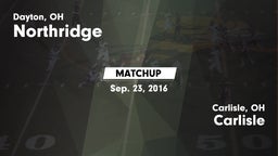 Matchup: Northridge High vs. Carlisle  2016