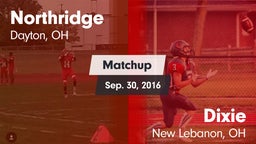 Matchup: Northridge High vs. Dixie  2016