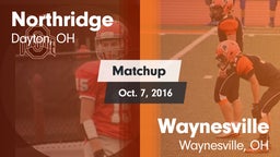 Matchup: Northridge High vs. Waynesville  2016