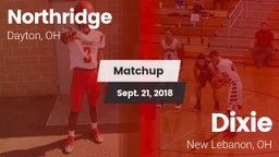 Matchup: Northridge High vs. Dixie  2018