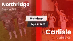 Matchup: Northridge High vs. Carlisle  2020