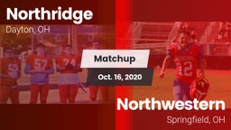 Matchup: Northridge High vs. Northwestern  2020