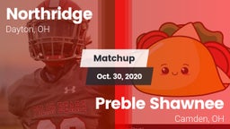 Matchup: Northridge High vs. Preble Shawnee  2020