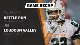 Recap: Kettle Run  vs. Loudoun Valley  2016