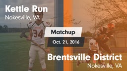 Matchup: Kettle Run High vs. Brentsville District  2016