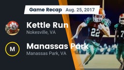 Recap: Kettle Run  vs. Manassas Park 2017
